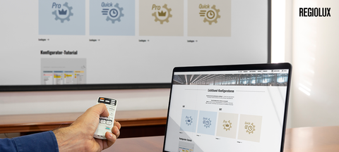 Regiolux Lichtband-Konfiguratoren für SDT & SRT