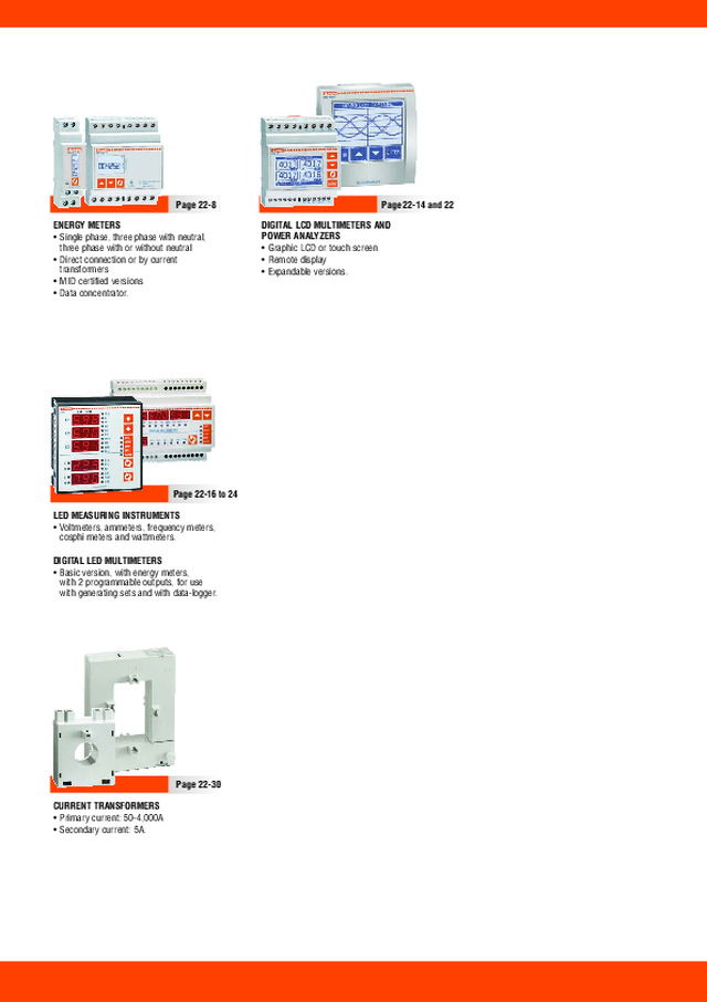 Lovato electric: metering instruments and current transformers