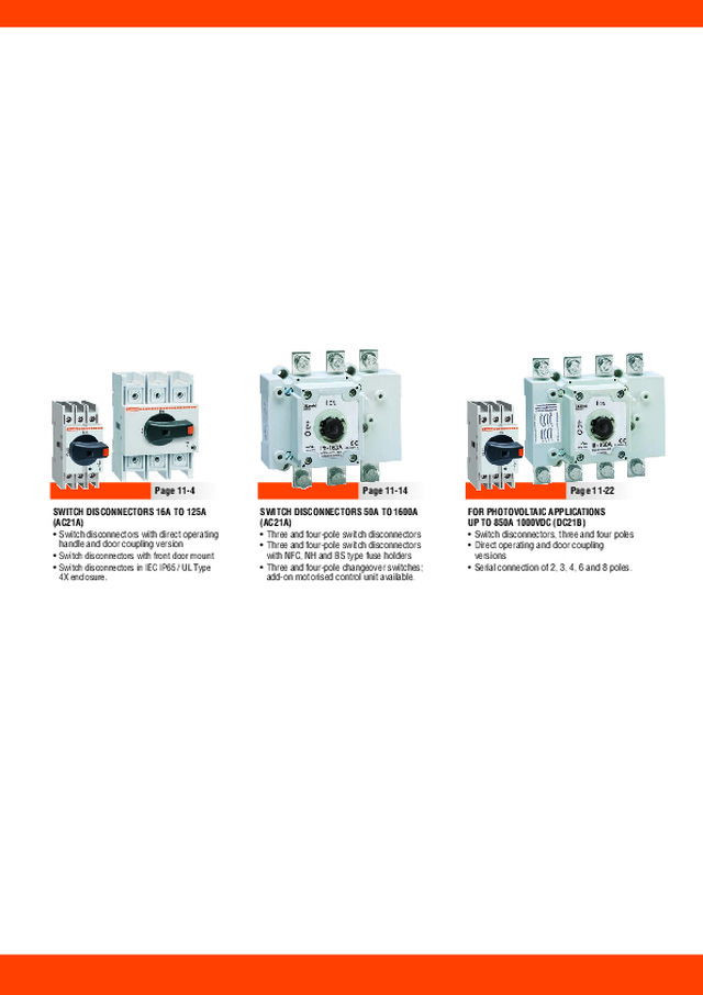 lovato electric: switch disconnectors