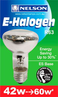 Nelson E-Halogen range - longer lasting lamps