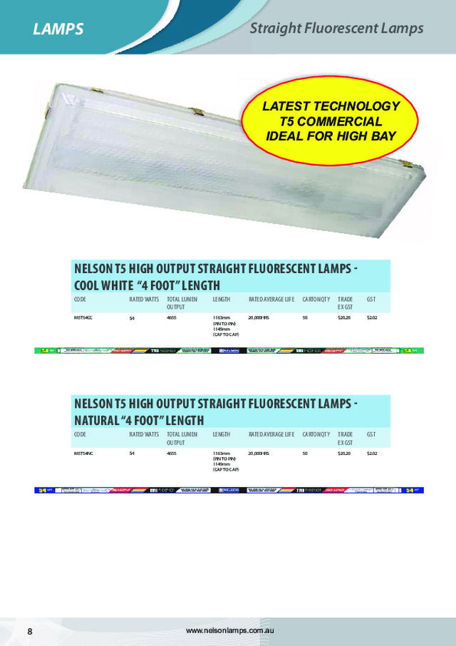 Nelson Fluorescent Lamps