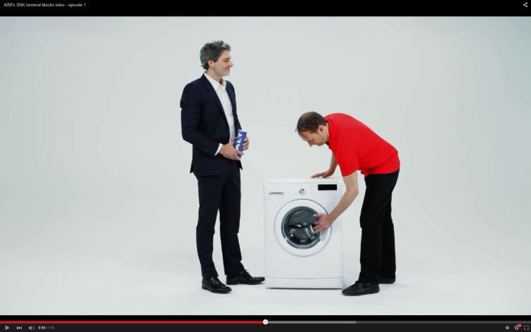 Want to know what ABB terminal blocks are doing in a washing machine?