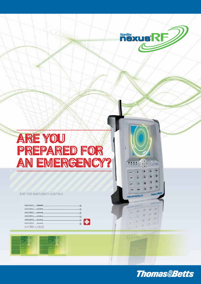 Nexus® RF, real-time emergency lighting monitoring system