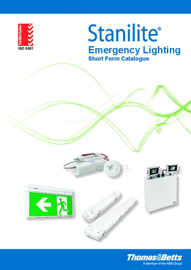 Stanilite Emergency Lighting Short Form Catalogue