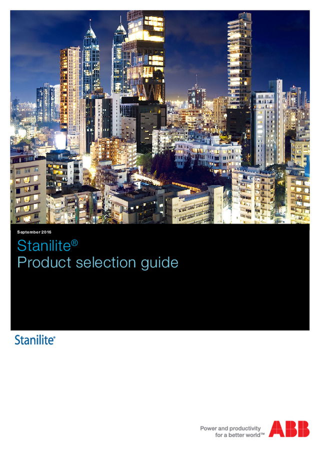 Stanilite product selection guide