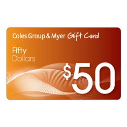 Day 14 - Advent Calendar 2013 – $50 Coles Myer Gift Card