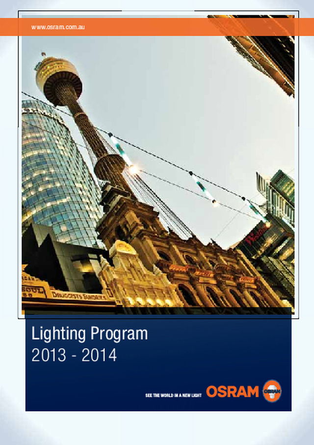 Lighting Program 2013 - 2014
