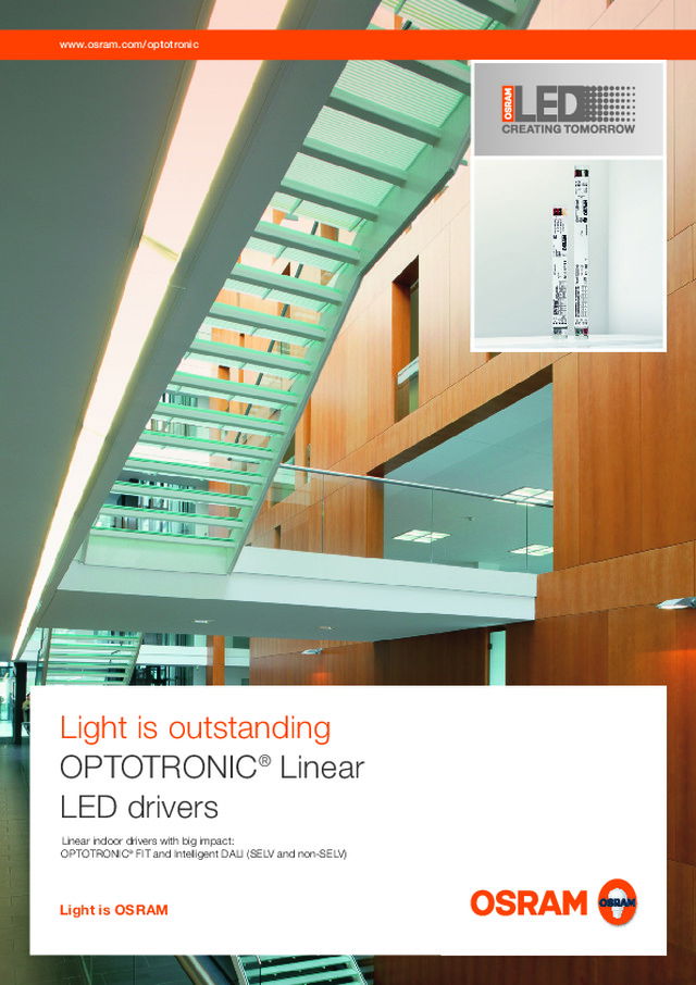 Light is outstanding OPTOTRONIC® Linear LED drivers