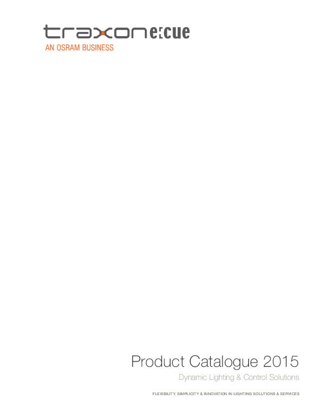 Traxon Product Catalogue 2015