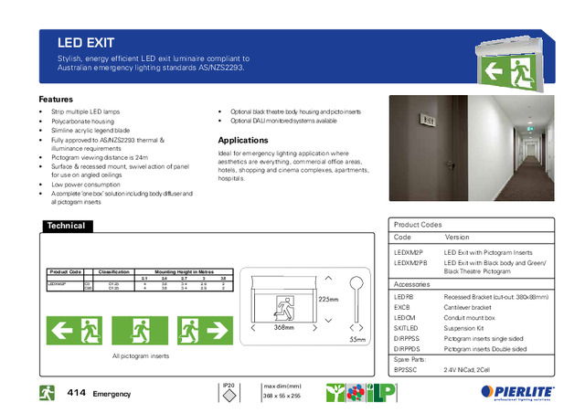 Pierlite emergency lighting