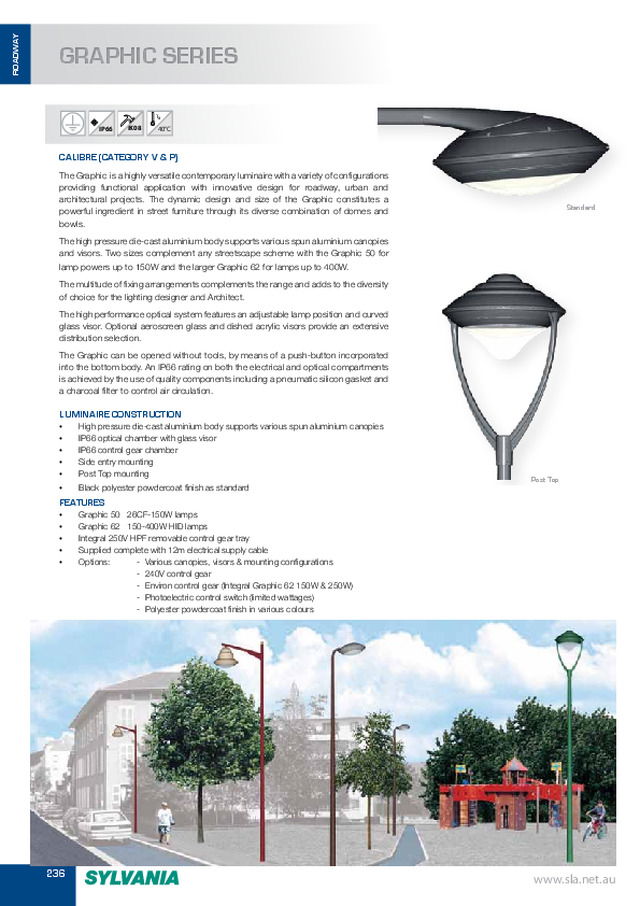 Sylvania roadway calibre lighting