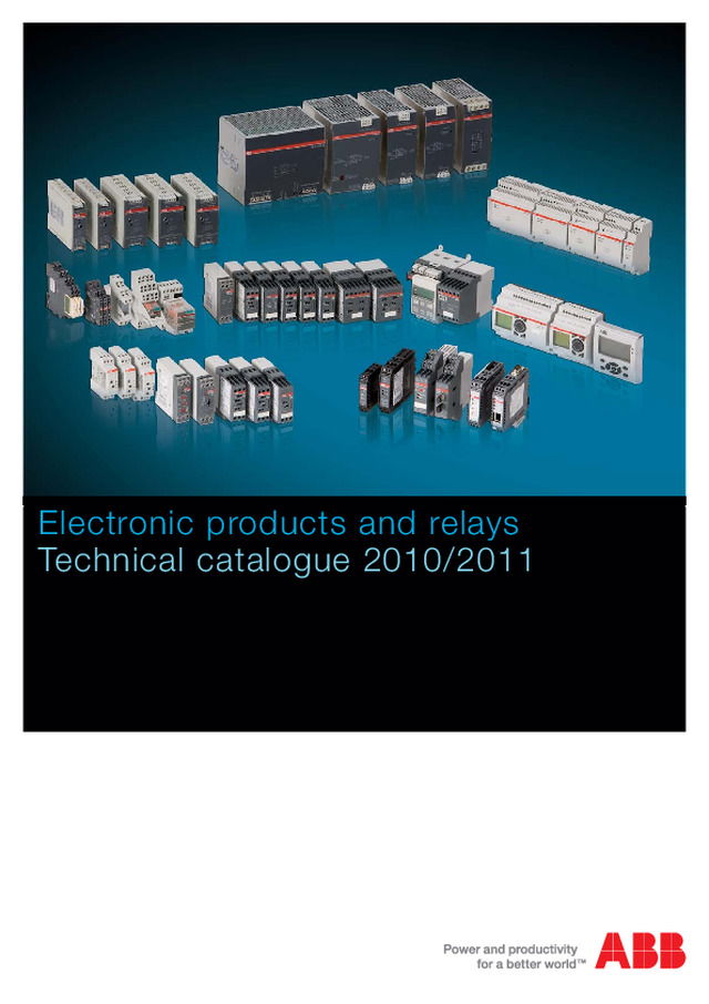 ABB Electronic products and relays, Technical Catalogue 2010/2011