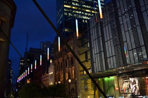 Pitt Street Mall Catenary lighting launch on City of Sydney