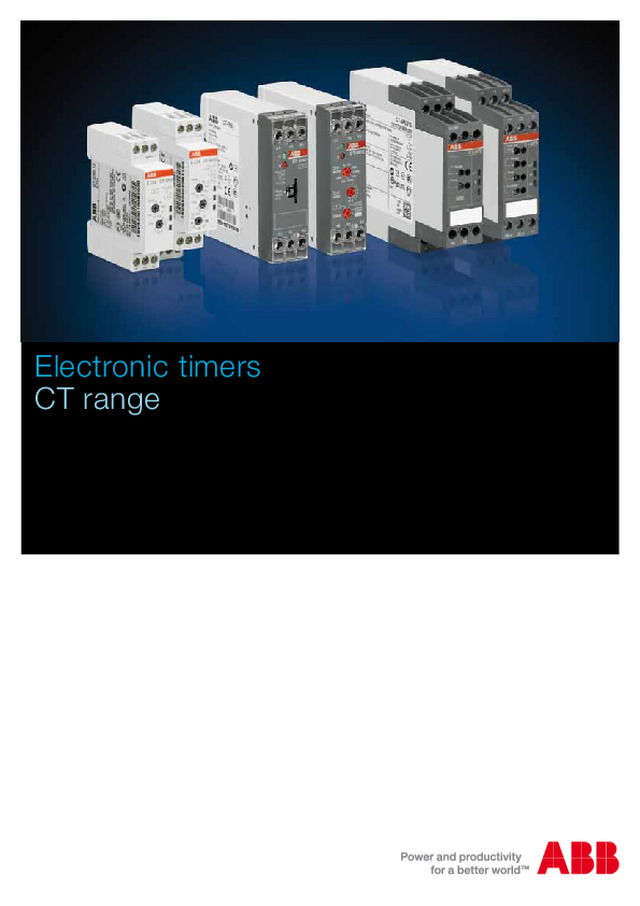 ABB Electronic Timers, CT range