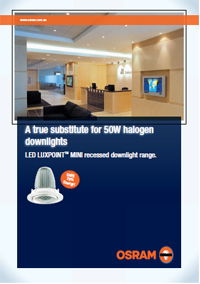 OSRAM LED Luxpoint Mini recessed downlight range