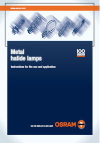 OSRAM Metal Halide Lamps instruction guide