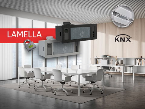 Sensor for slatted ceilings and luminaires