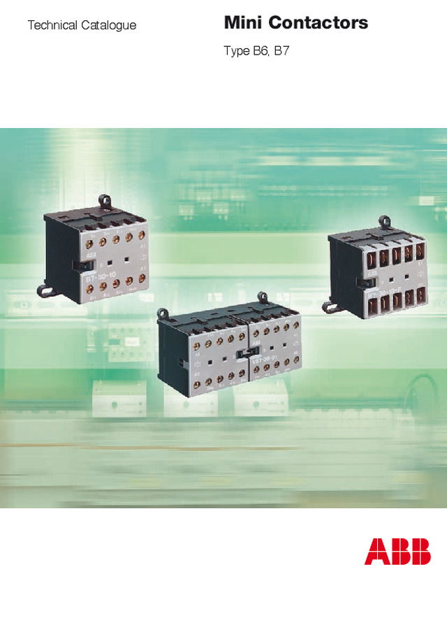 ABB Mini Contactors: Type B6, B7