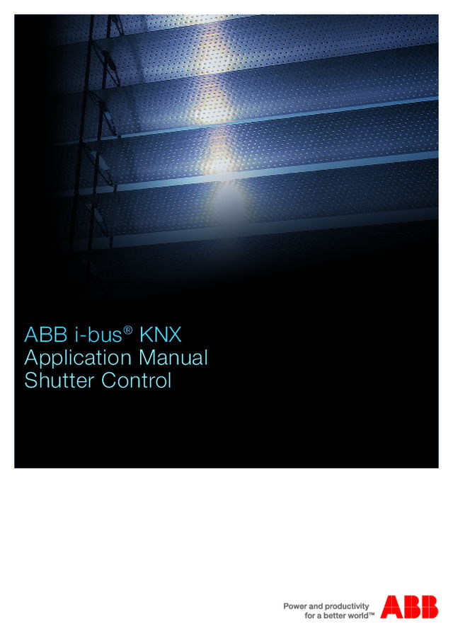 ABB Shutter Control Application Manual
