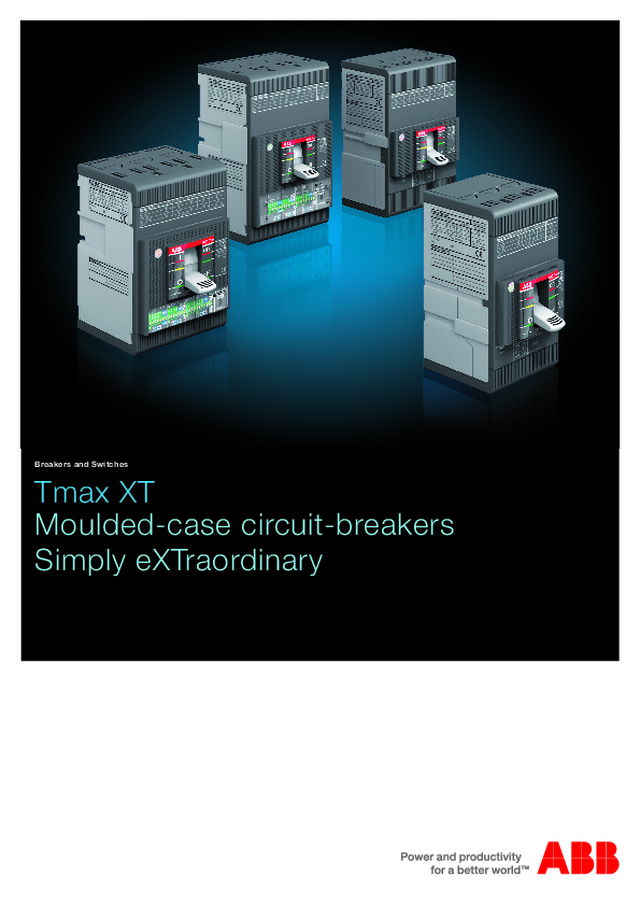ABB Tmax XT Moulded-case circuit breakers PDF catalogue