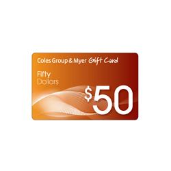 Day 13 - Advent Calendar 2015 – $50 Coles Myer Gift Card