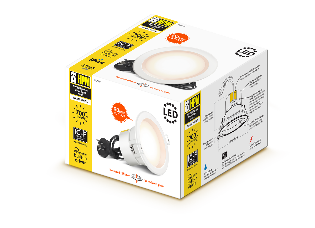 New HPM Dimmable Downlights with Integrated Driver