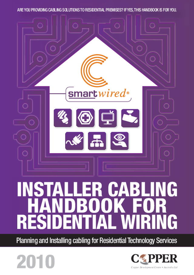 Installer cabling handbook for residential wiring