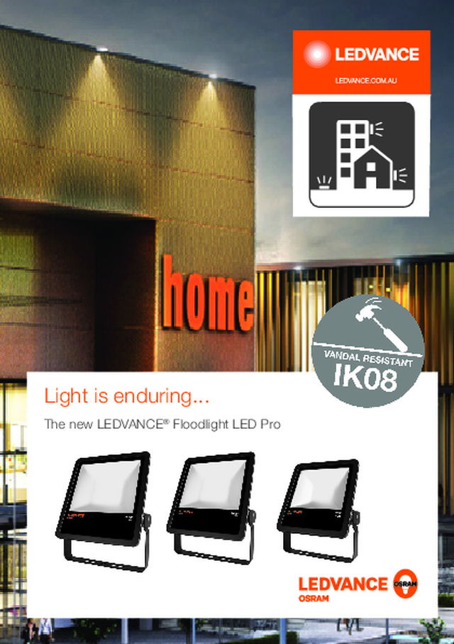 The new LEDVANCE® Floodlight LED Pro