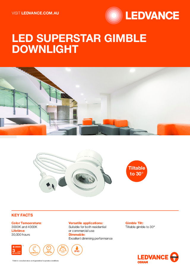 LED SUPERSTAR GIMBLE DOWNLIGHT
