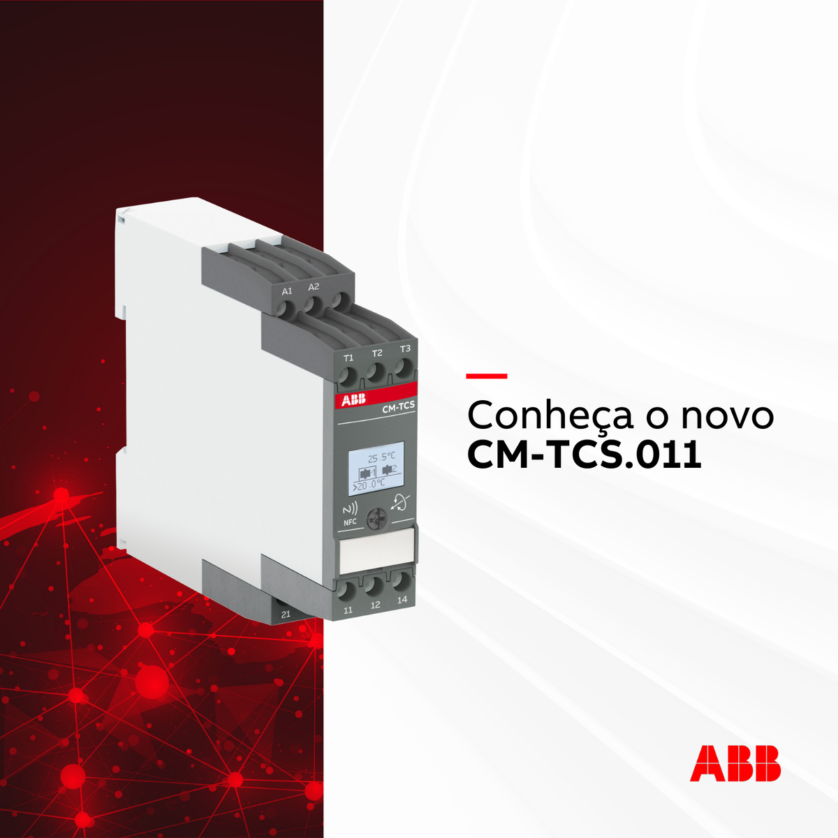 CM-TCS.011, novo relés de monitoriamento de temperatura