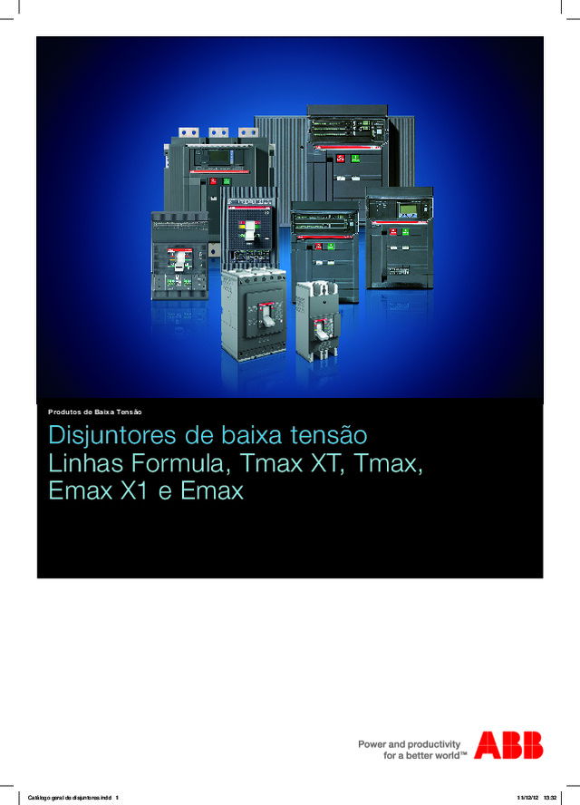 Catálogo Geral de Disjuntores de Baixa Tensão