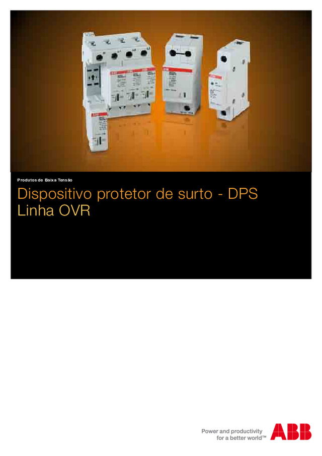 Catálogo de Dispositivo Protetor de Surto - DPS