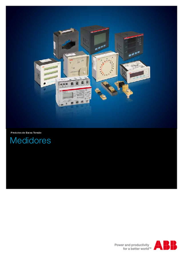 Catálogo de Medidores de Energia e Instrumentação Elétrica