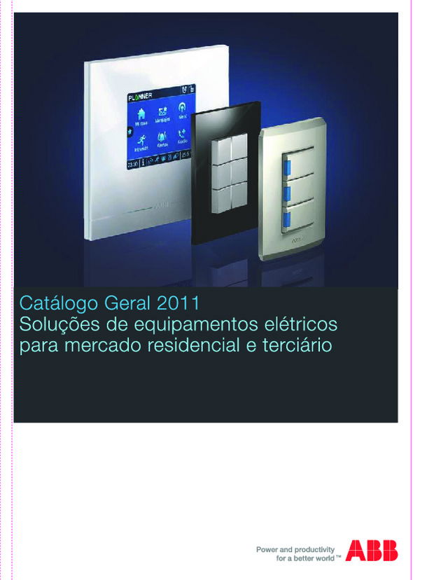 Catálogo Geral de Interruptores e Tomadas