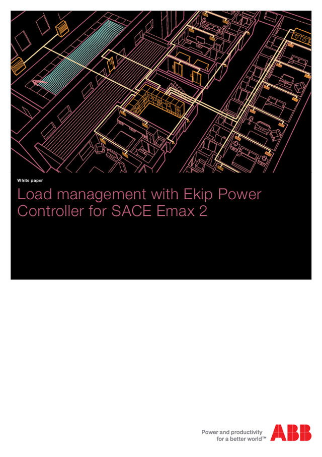Gerenciamento de demanda com o Ekip Power Controller para os disjuntores    em caixa aberta Emax 2