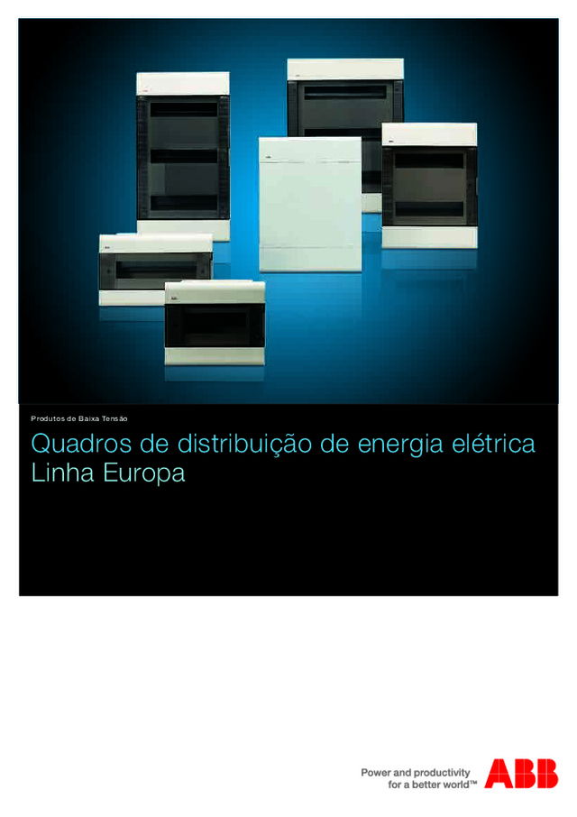 Quadros de distribuição de energia elétrica - Linha Europa