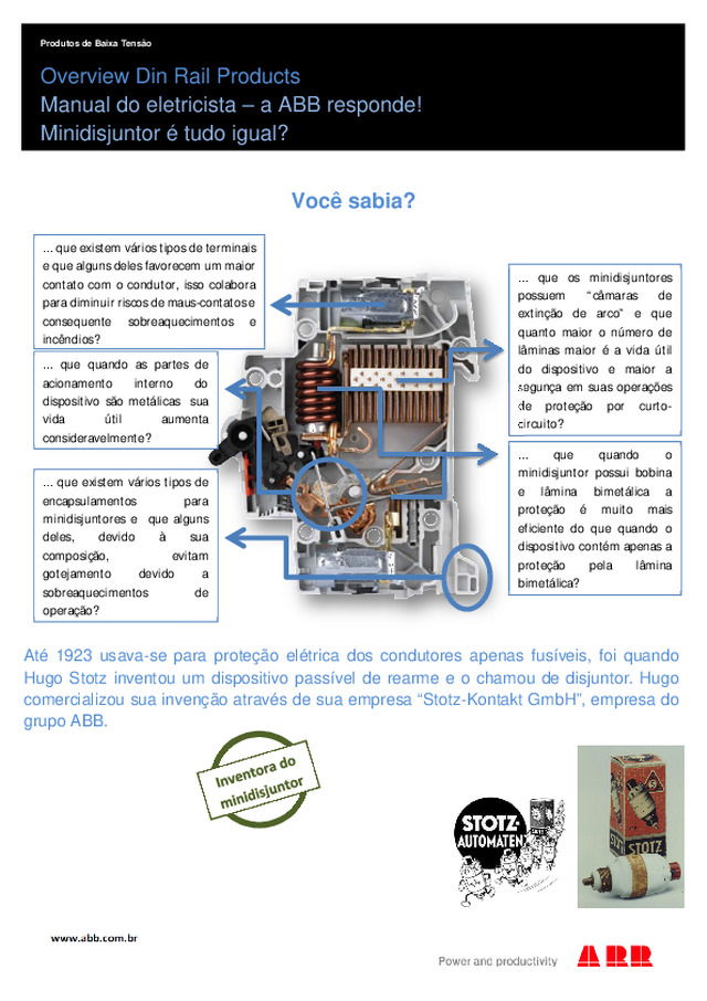 A ABB responde - Minidisjuntor é tudo igual?