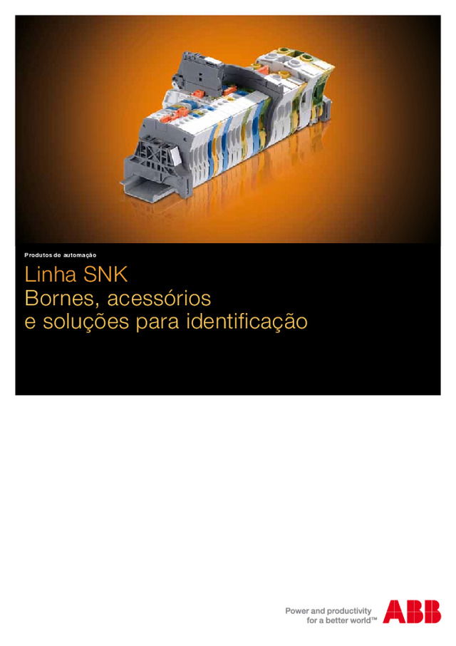 Linha SNK | Bornes, acessórios e soluções para identificação