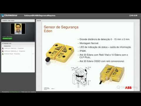 Gravação do webinar Segurança de Máquinas NR12 - Dispositivos para monitoramento de acesso