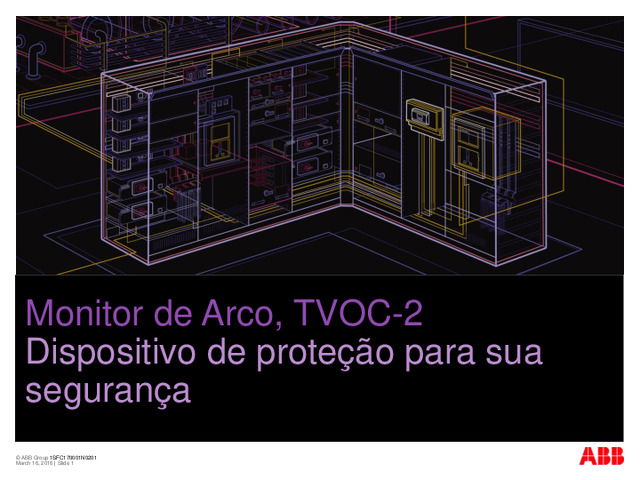 Apresentação do webinar "Monitor de Arco TVOC-2"