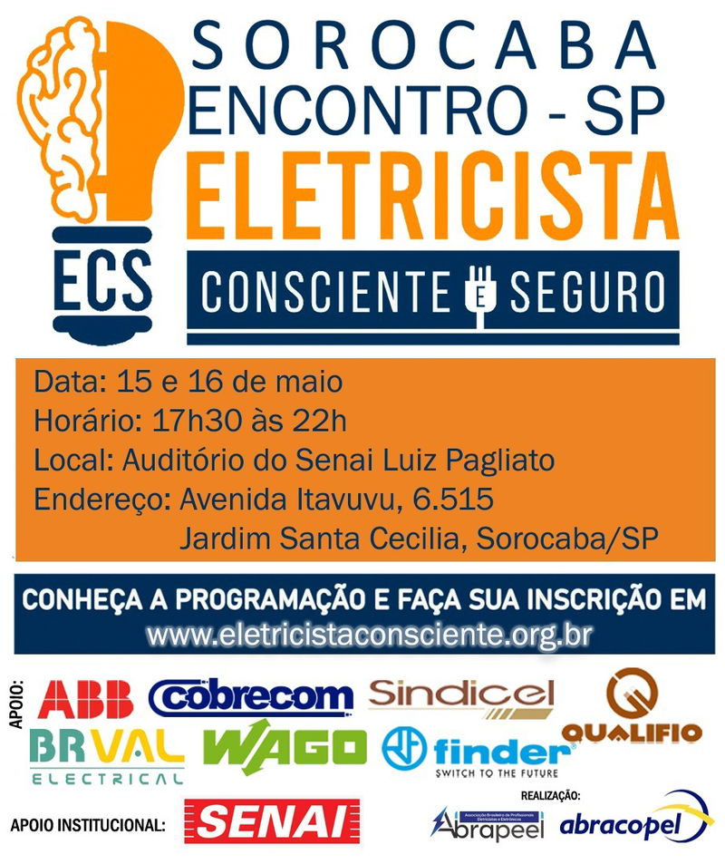 Encontro Abracopel em Sorocaba: Eletricista Consciente e Seguro