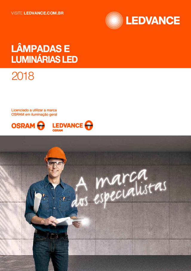 Lâmpadas e luminárias LED 2018