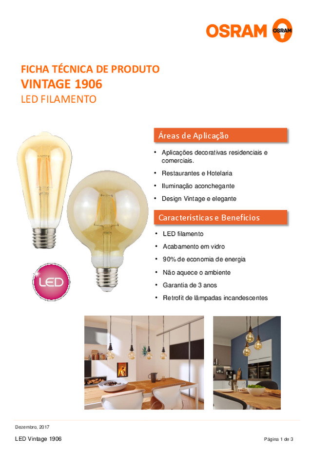 VINTAGE 1906 - LED Filamento