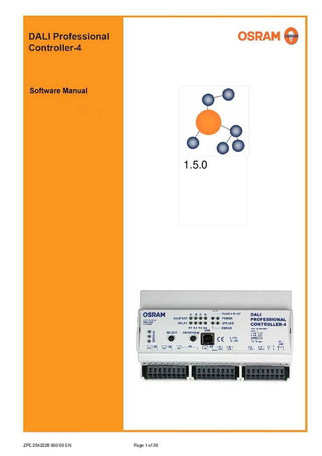 OSRAM DALI Pro - Manual de Software 1.5.1 e superior (3.3 MB)