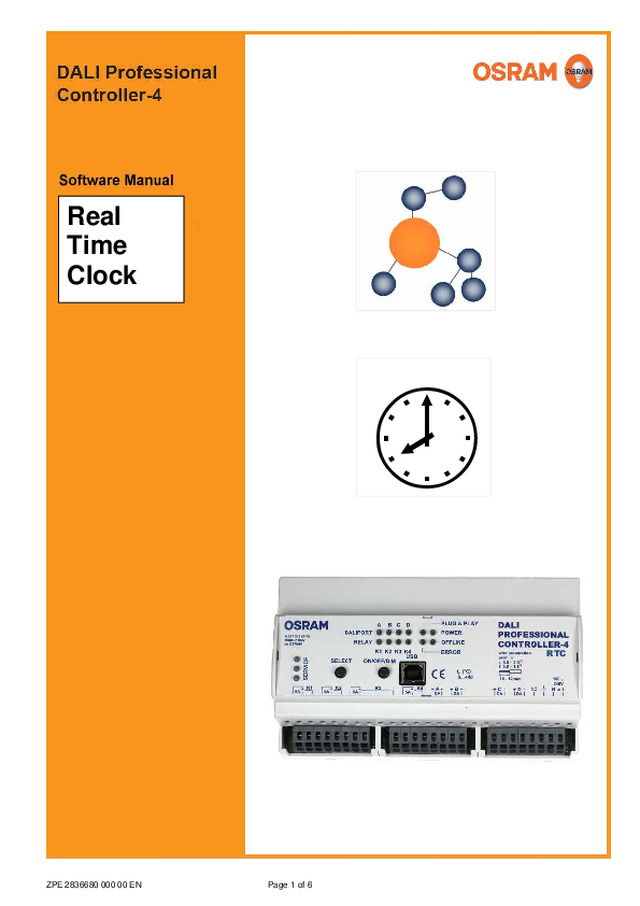 Software Manual DALI Pro. RTC (GB) (433.9 KB)