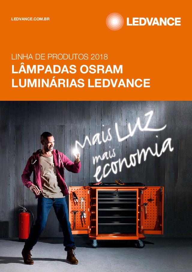Lâmpadas OSRAM, Luminárias LEDVANCE | Linha de produtos 2018