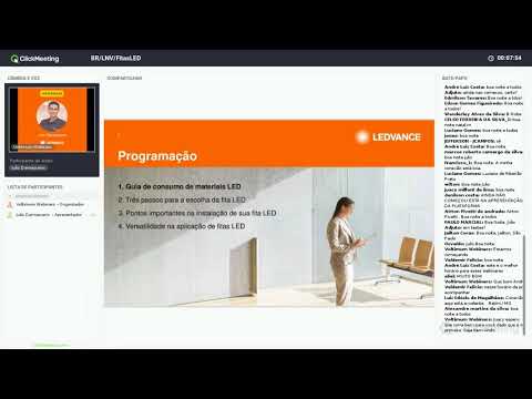 Gravação do webinar "Versatilidade na aplicação de Fitas LED"