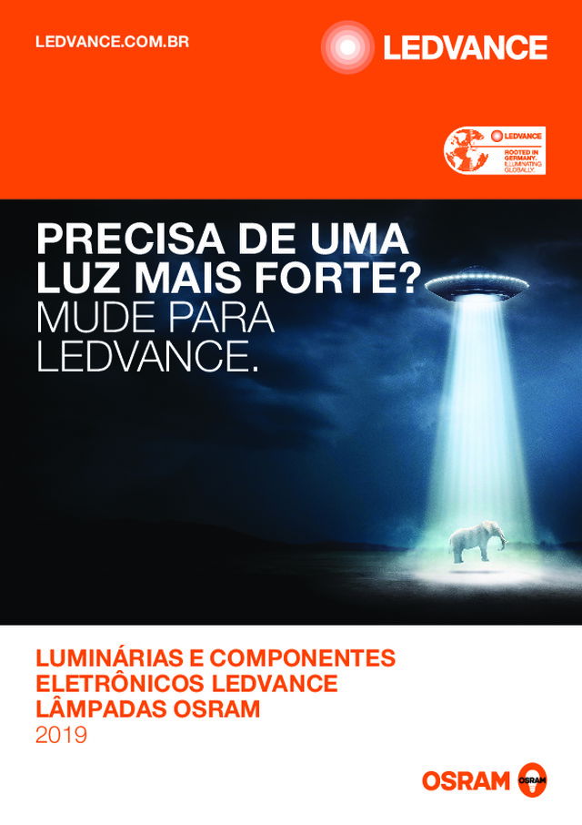 Precisa de uma luz mais forte? Mude para a LEDVANCE | Catálogo maio 2019