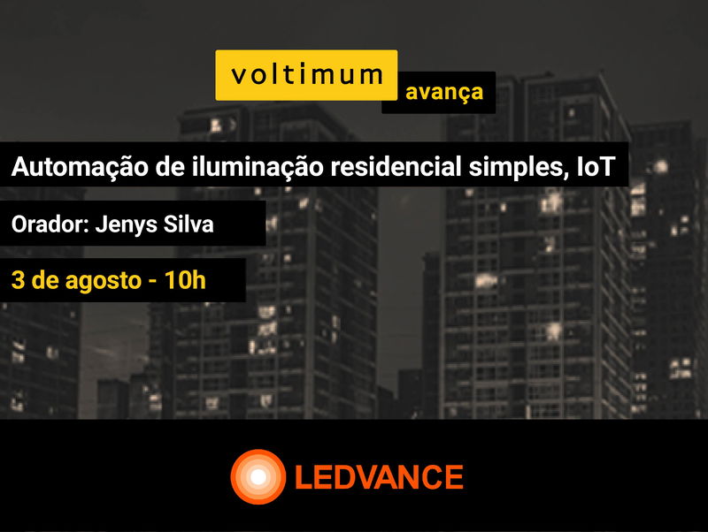 Automação de iluminação residencial simples, IoT