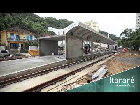 Obras VLT. Baixada Santista. Novembro/2014